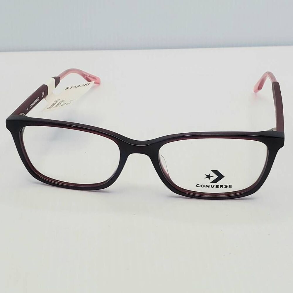 New Converse Women’s Eyeglasses CV5005 610 Burgundy/Pink 51-17-140